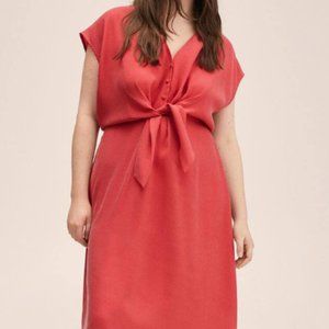 NWT Red modal bow dress